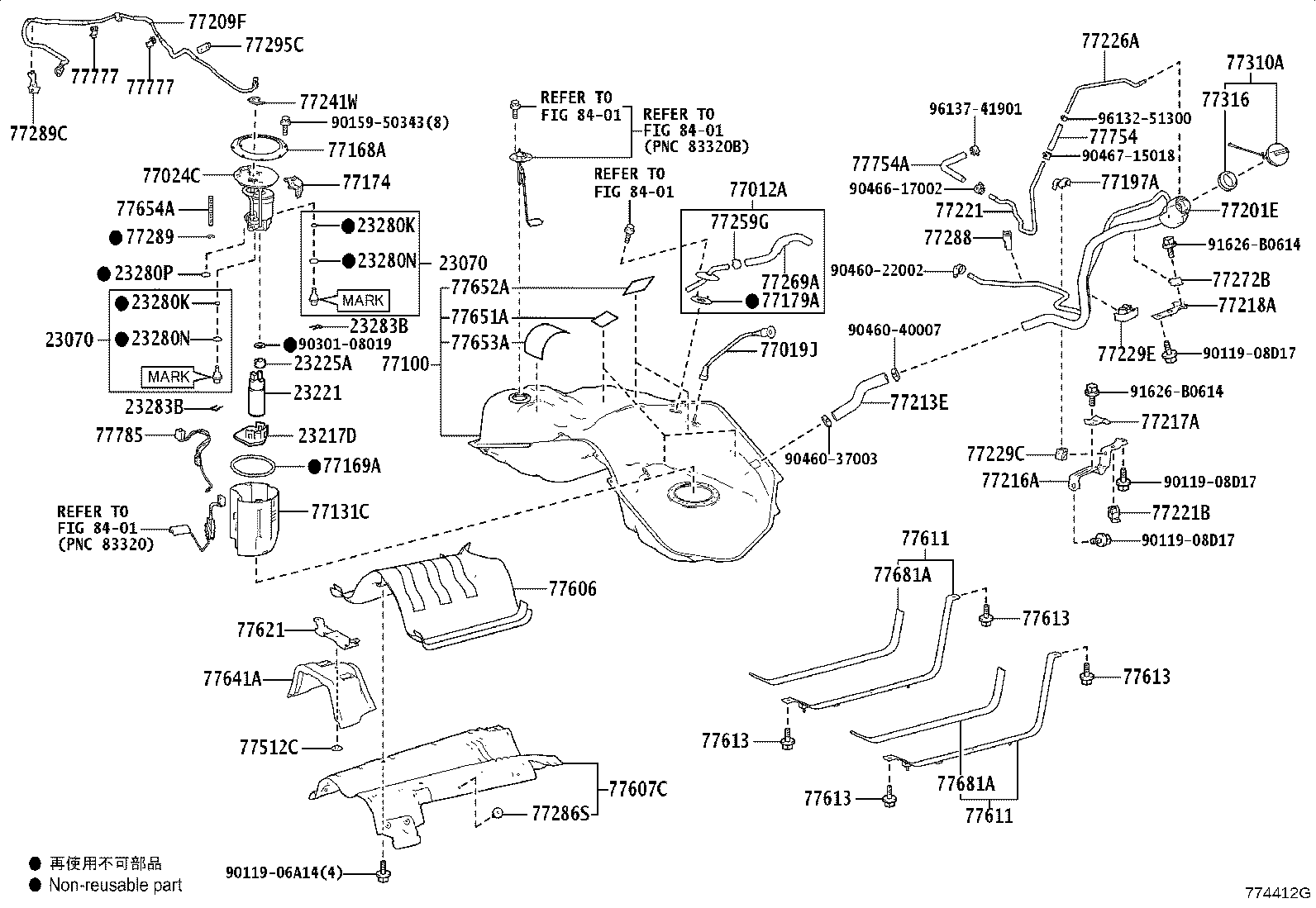 77286-50070 CLAMP, FUEL TUBE, NO.4 product image
