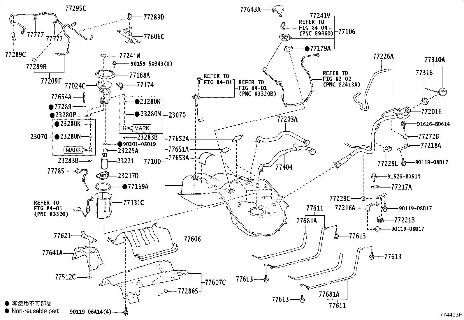 Toyota 77001-11071 TANK ASSY, FUEL