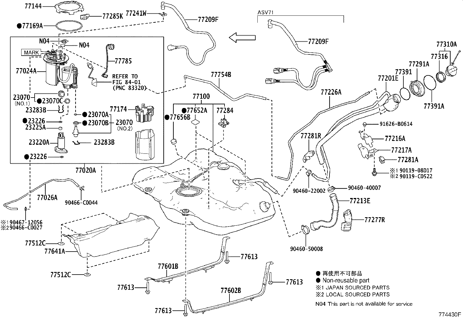 77001-06390 TANK ASSY, FUEL product image