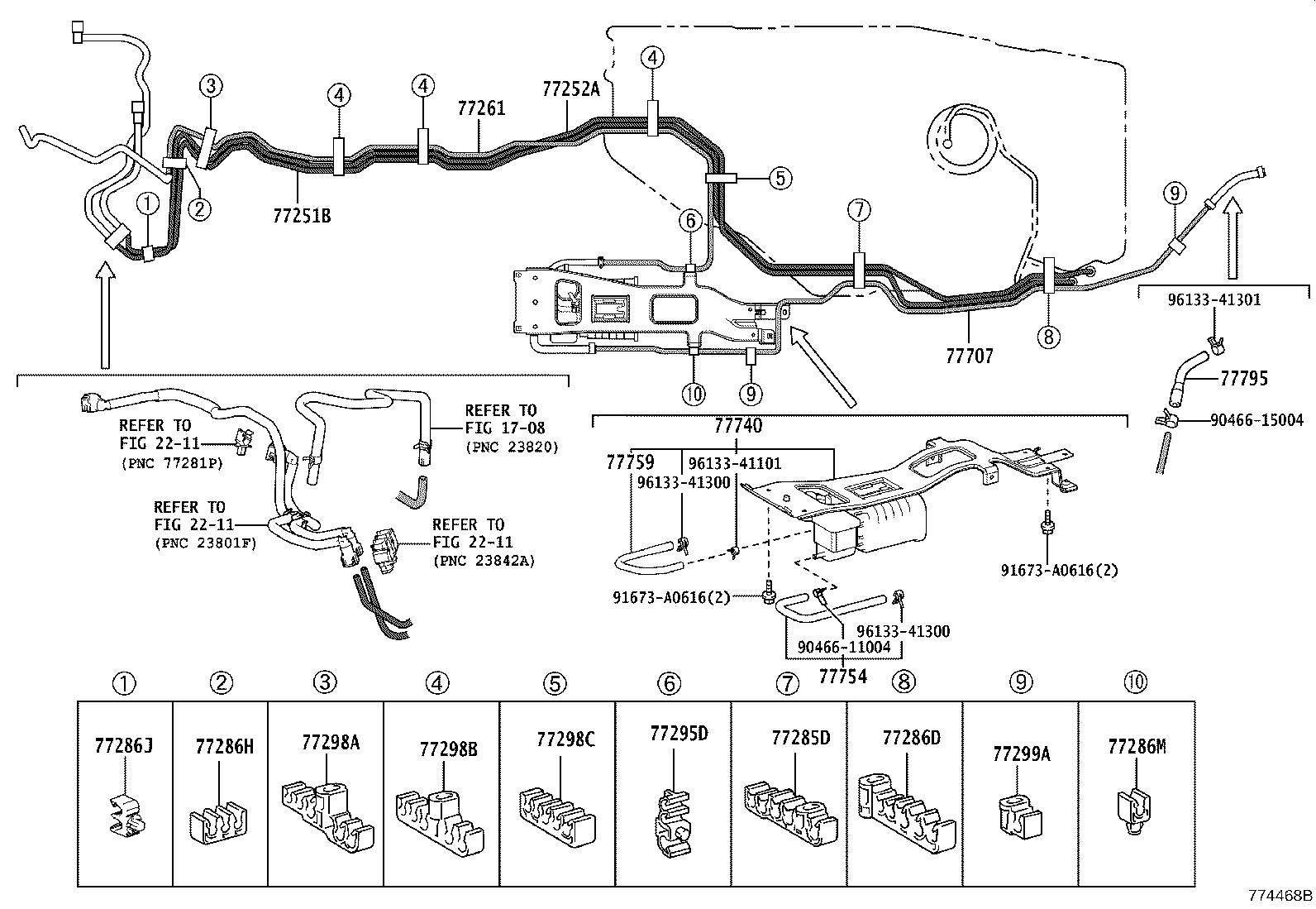 77305-48030 LID SUB-ASSY, FUEL FILLER OPENING product image