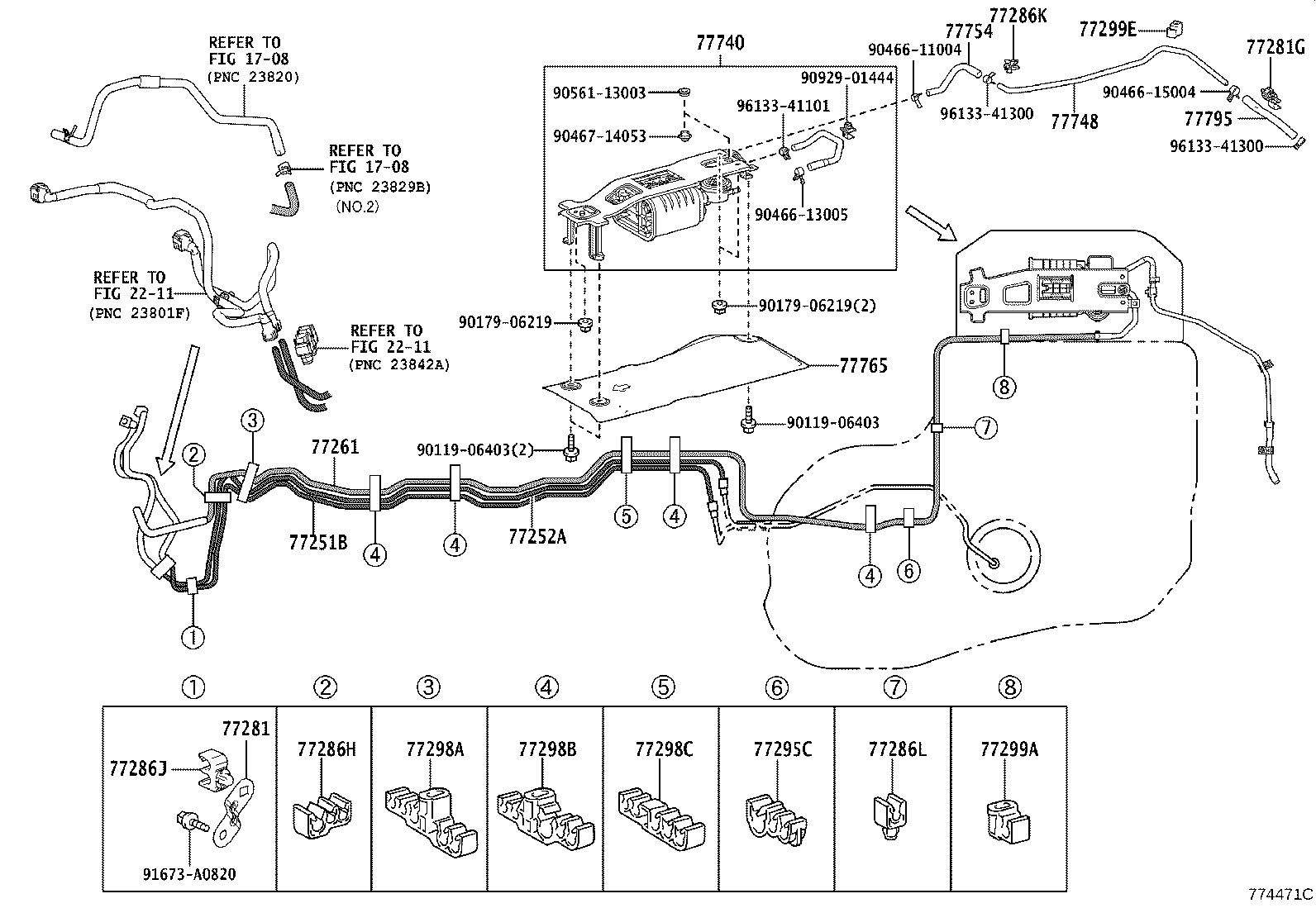 77305-48030 LID SUB-ASSY, FUEL FILLER OPENING product image