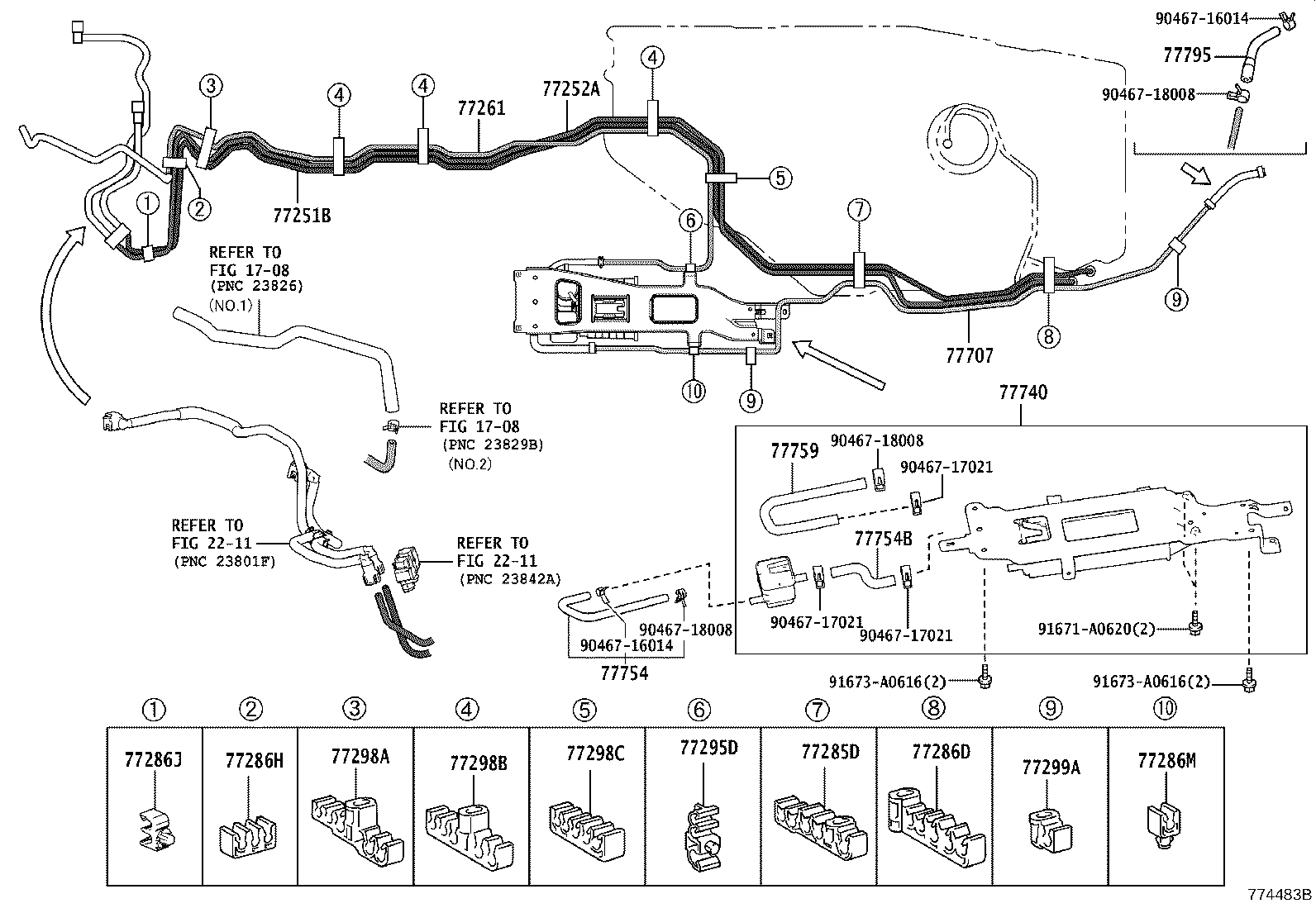 77305-48030 LID SUB-ASSY, FUEL FILLER OPENING product image