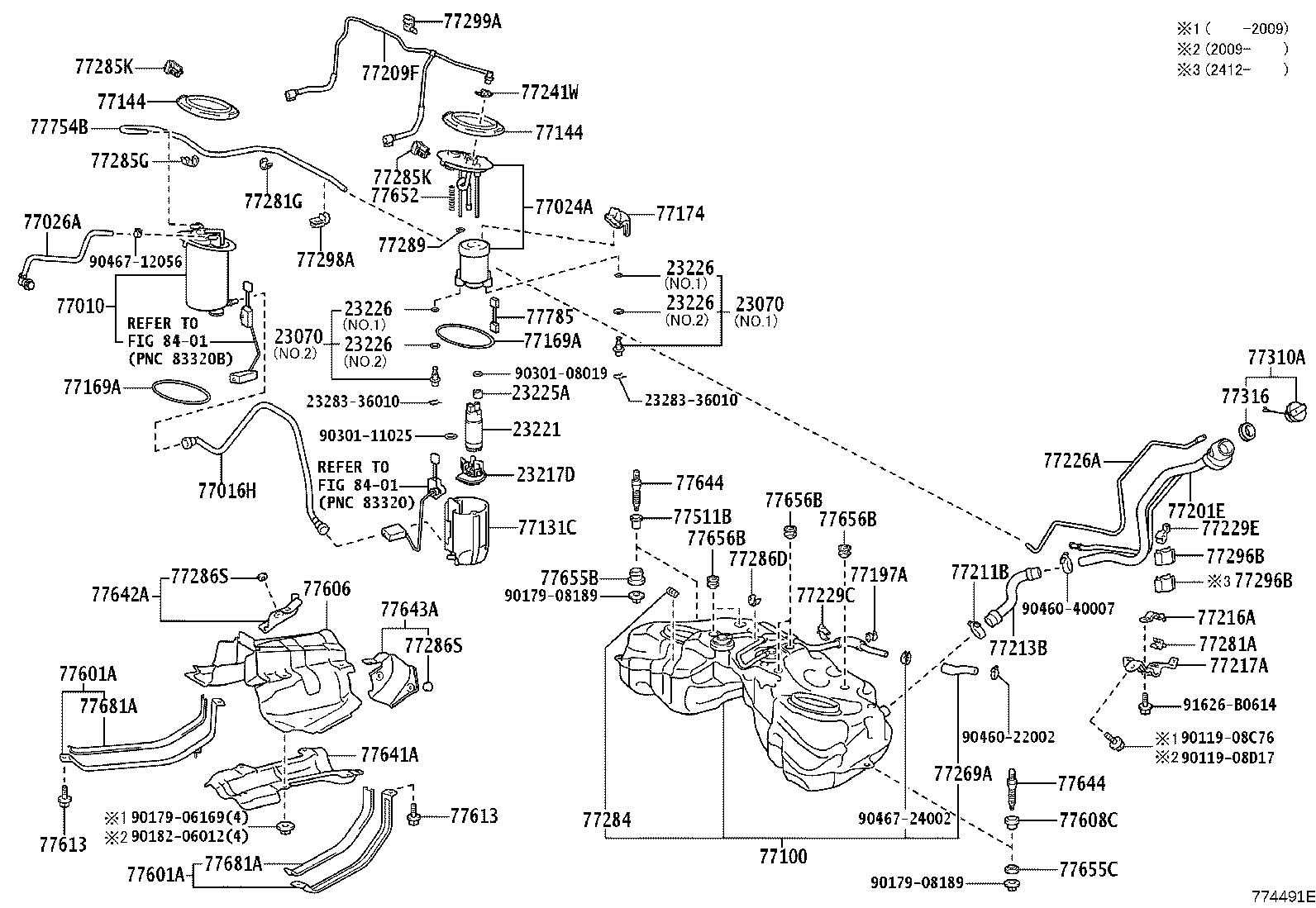 77261-24210 TUBE SUB-ASSY, FUEL EMISSION product image