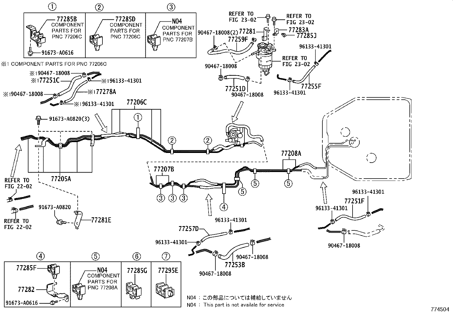 77240-36050 TUBE ASSY, FUEL SUCTION product image