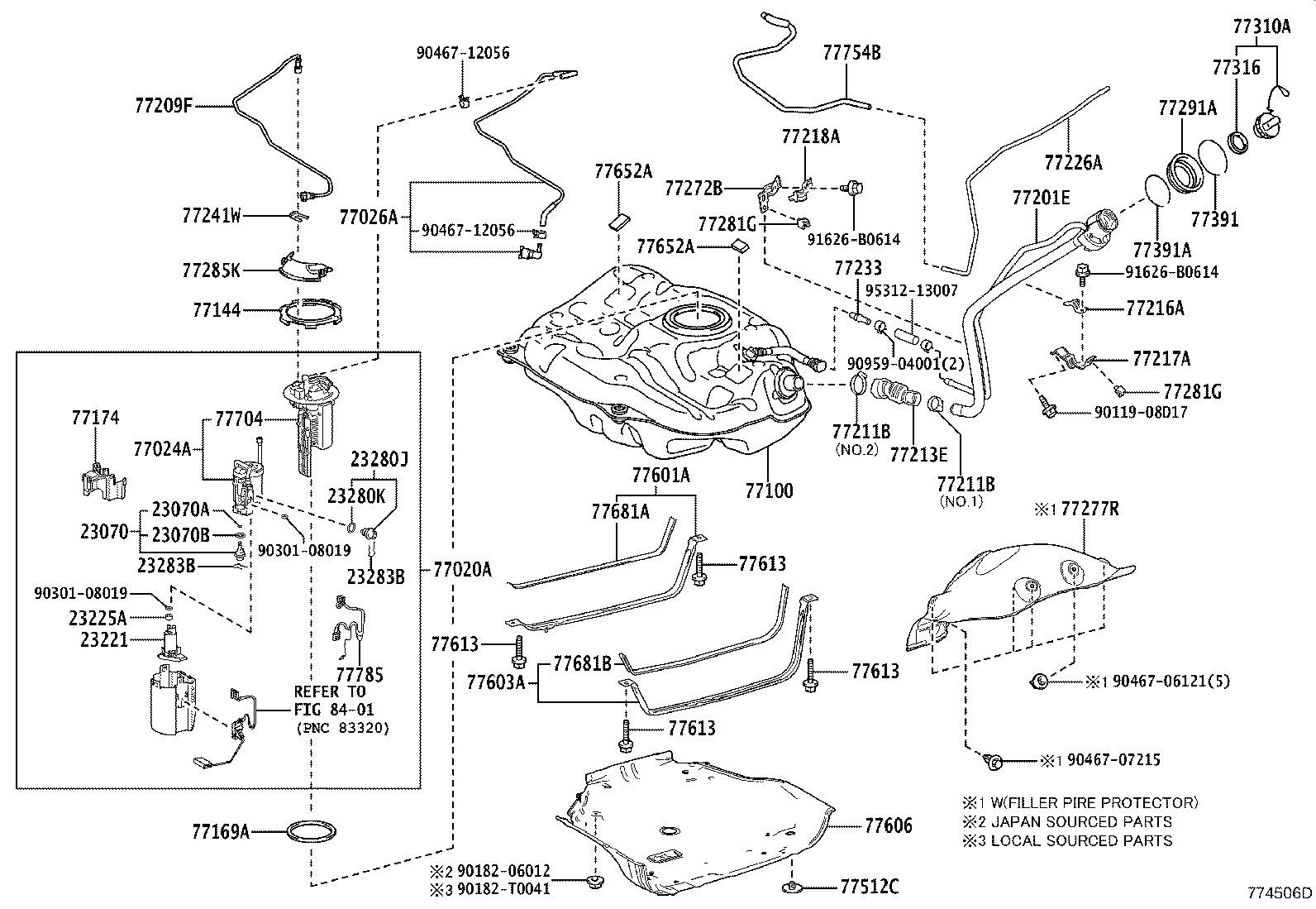 77216-F4040 SUPPORT, FUEL TANK FILLER PIPE, NO.1 product image