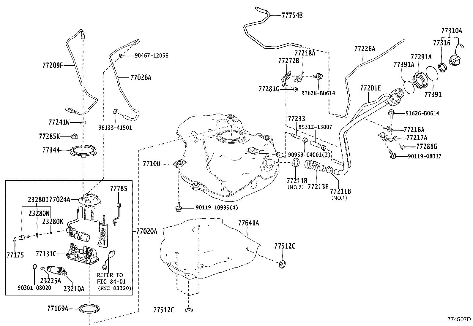 77216-F4040 SUPPORT, FUEL TANK FILLER PIPE, NO.1 product image