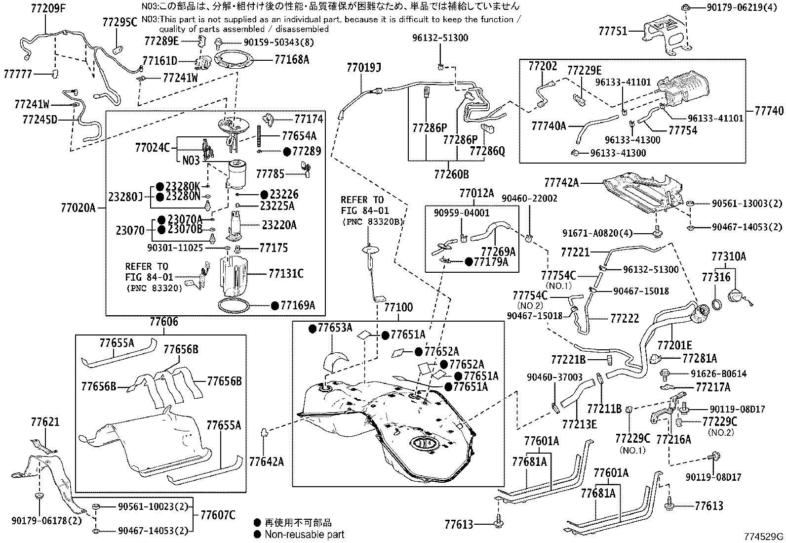 77020-40010 TUBE ASSY, FUEL SUCTION W/PUMP & GAGE product image