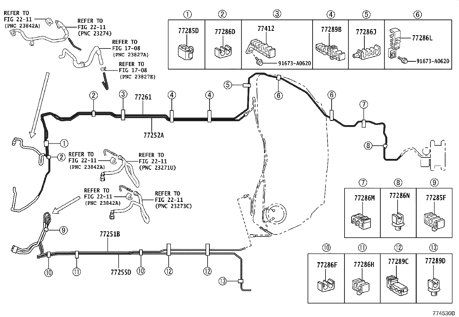 77020-40010 TUBE ASSY, FUEL SUCTION W/PUMP & GAGE product image