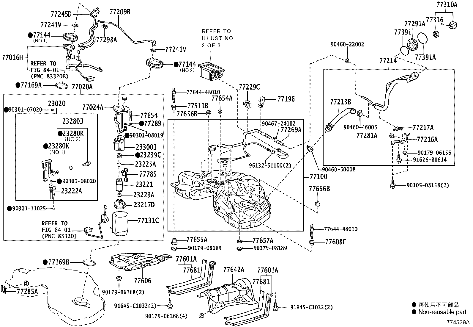 77035-22280 CABLE SUB-ASSY, FUEL LID LOCK CONTROL product image