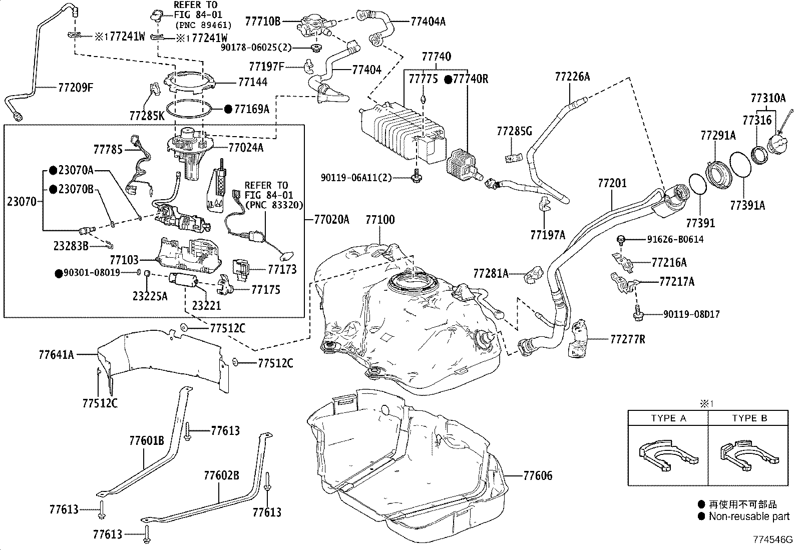23220-36130 PUMP ASSY, FUEL W/FILTER product image