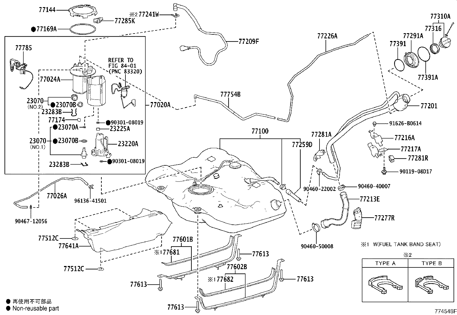23220-36130 PUMP ASSY, FUEL W/FILTER product image