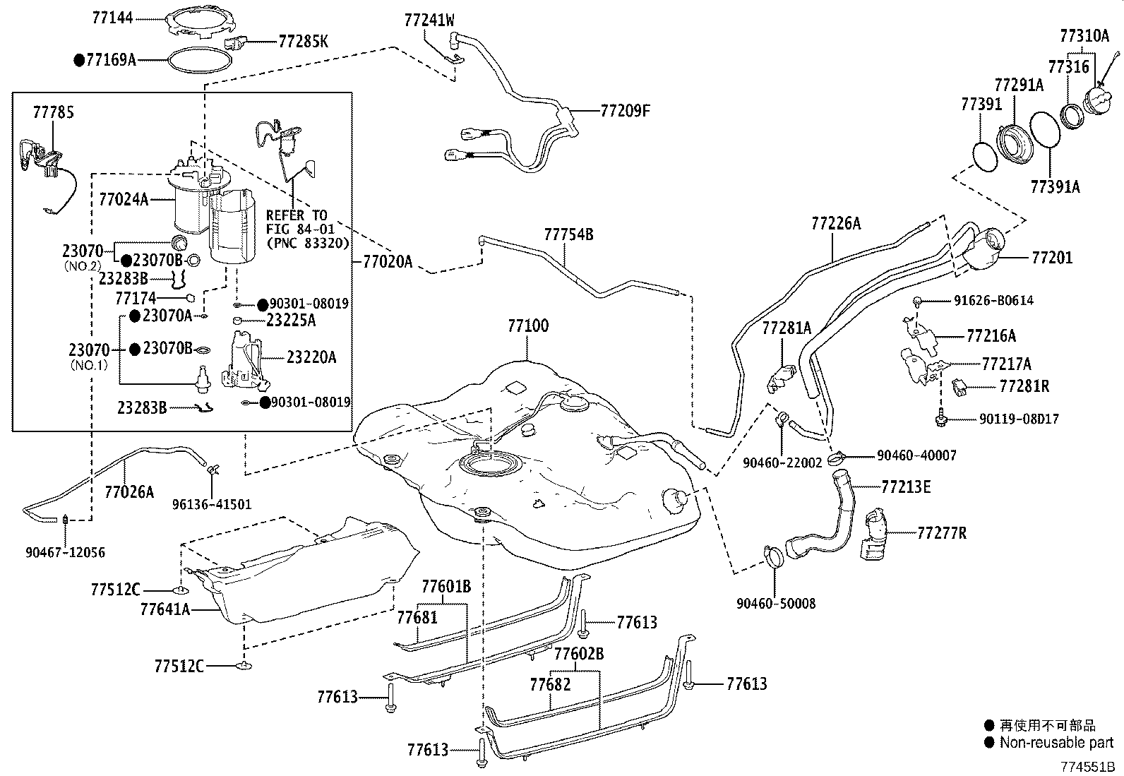23220-36130 PUMP ASSY, FUEL W/FILTER product image