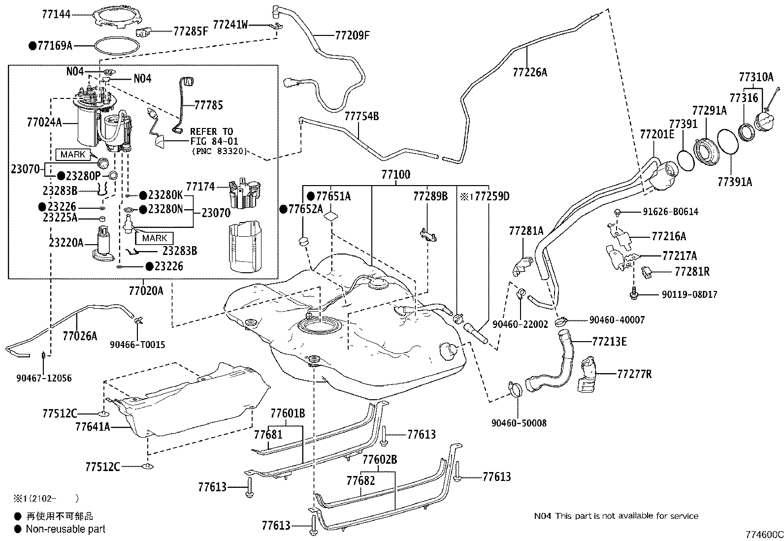 77020-06581 TUBE ASSY, FUEL SUCTION W/PUMP & GAGE product image