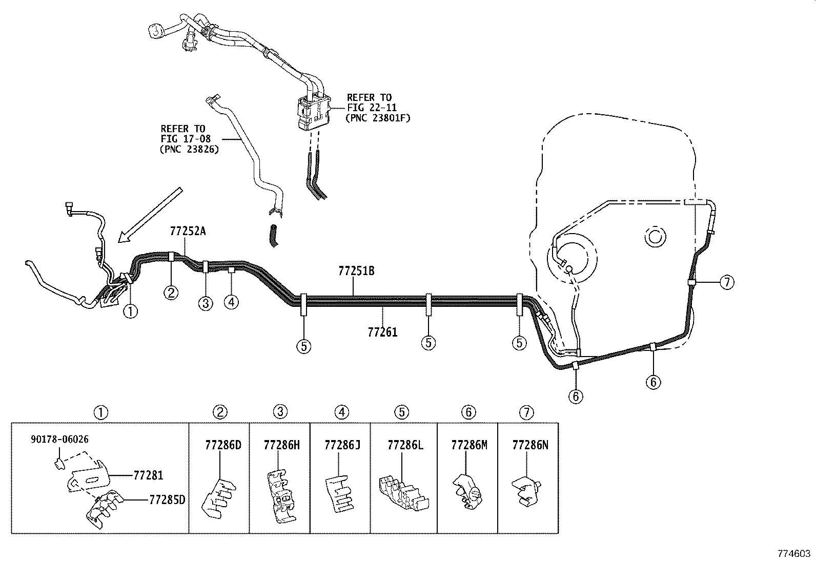 77020-06581 TUBE ASSY, FUEL SUCTION W/PUMP & GAGE product image