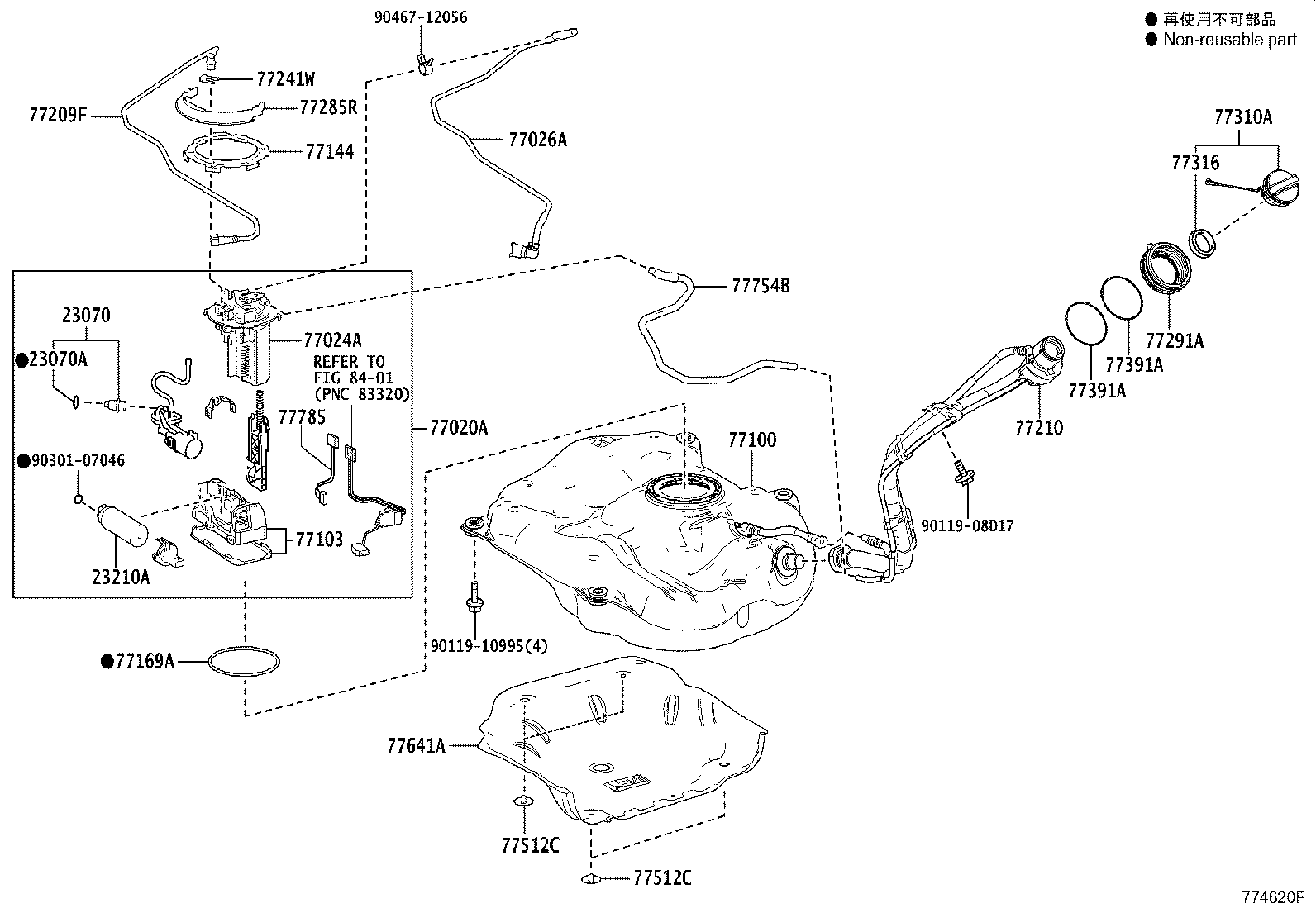 77020-76060 TUBE ASSY, FUEL SUCTION W/PUMP & GAGE product image