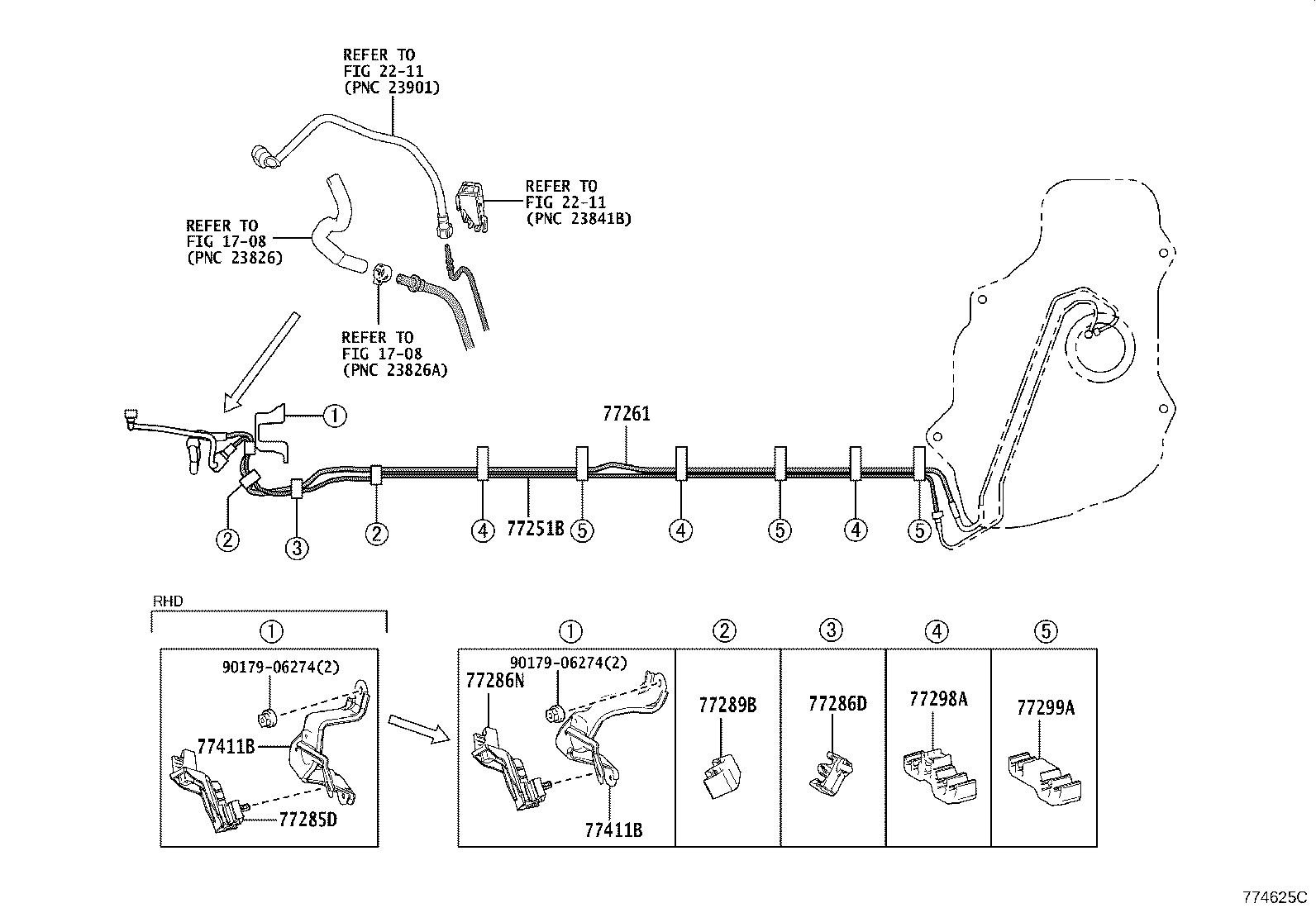 77020-76060 TUBE ASSY, FUEL SUCTION W/PUMP & GAGE product image