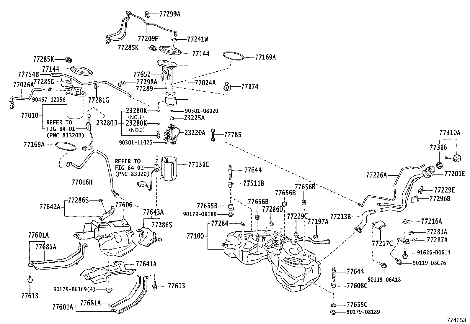 77217-24010 SUPPORT, FUEL TANK FILLER PIPE, NO.2 product image