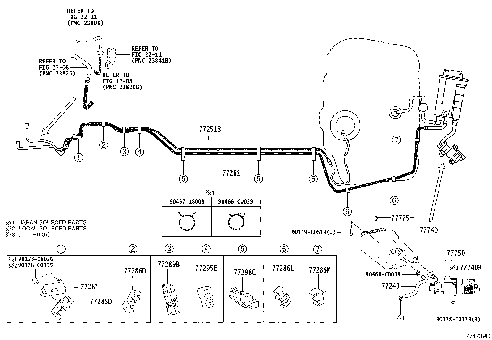 77020-07100 TUBE ASSY, FUEL SUCTION W/PUMP & GAGE product image