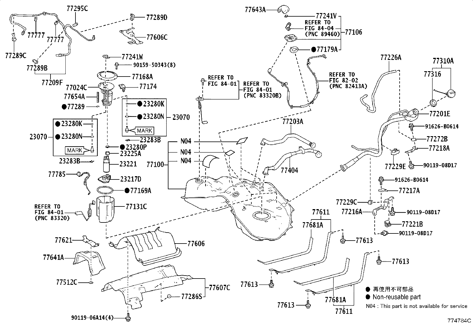 77286-50070 CLAMP, FUEL TUBE, NO.4 product image
