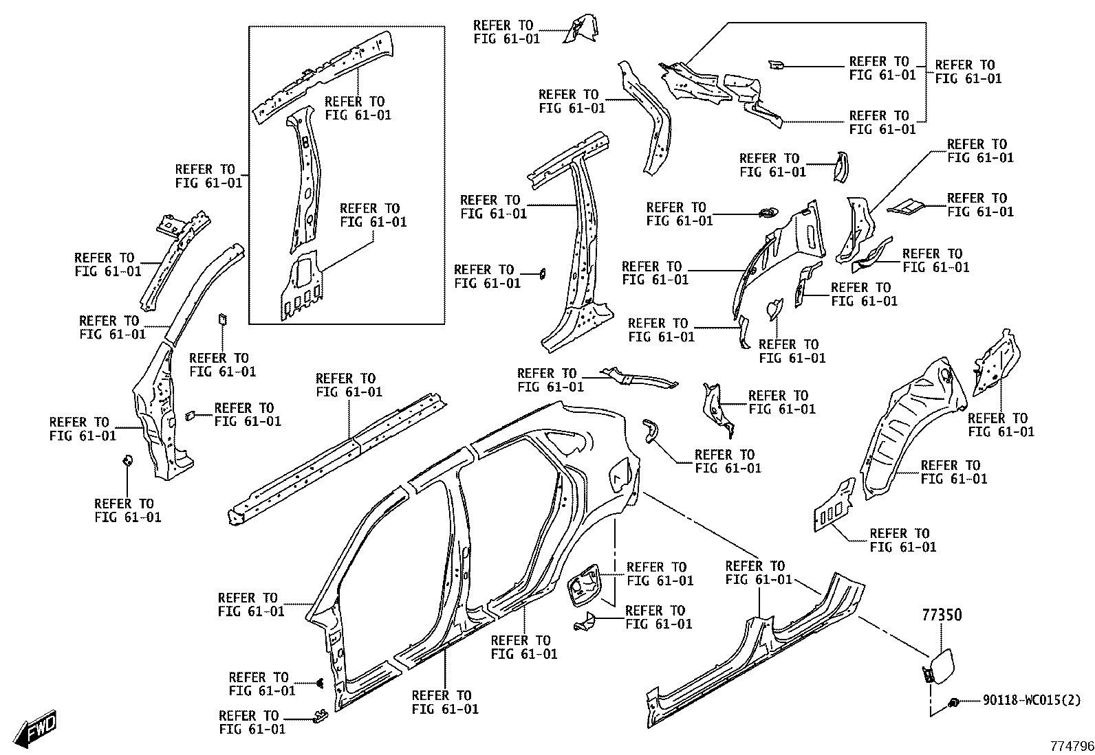 77377-WC001 CONTROL OPENER ASSY, FUEL LID LOCK product image