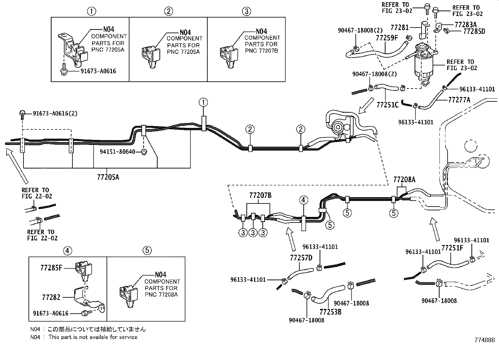 77240-36050 TUBE ASSY, FUEL SUCTION product image