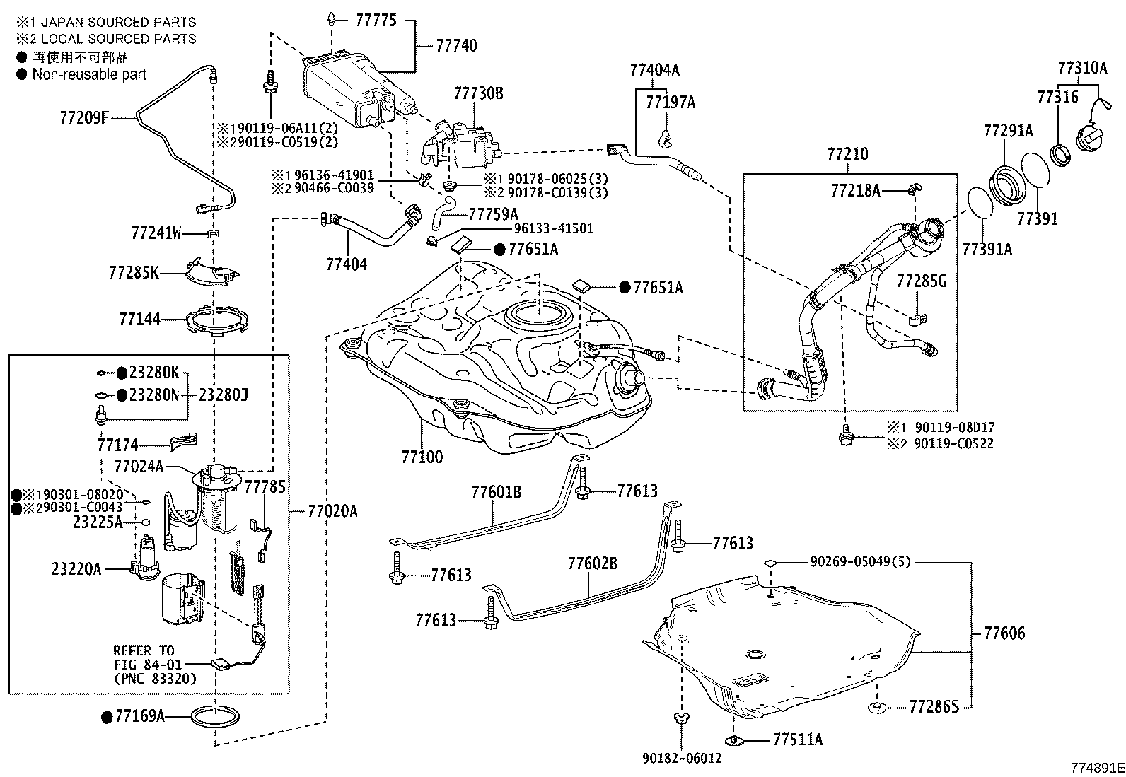 23210-F0010 PUMP ASSY, FUEL W/MOTOR & BRACKET product image