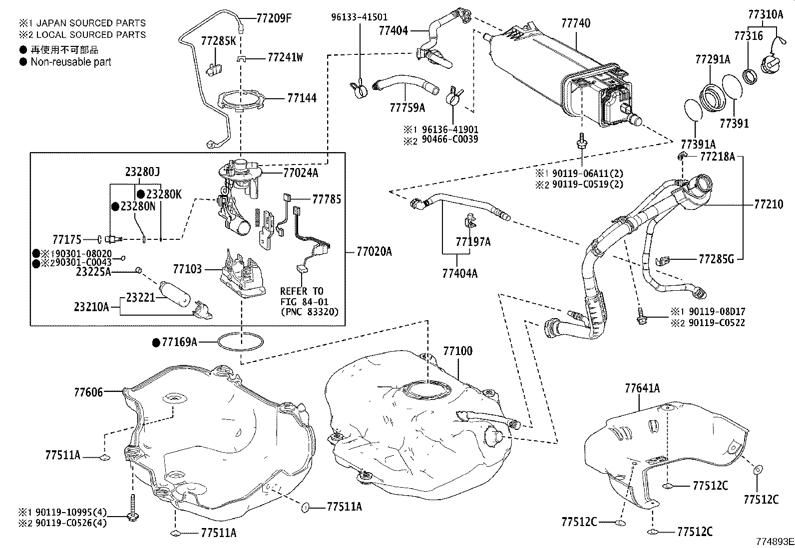 23210-F0010 PUMP ASSY, FUEL W/MOTOR & BRACKET product image