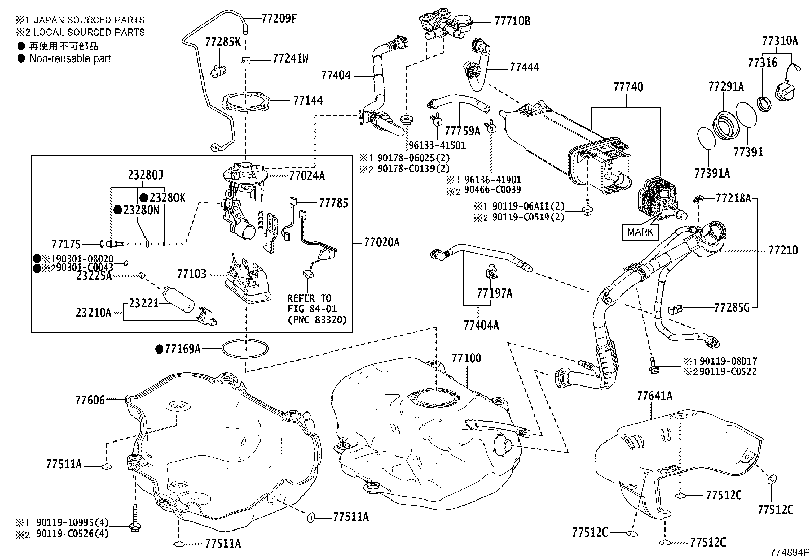 23210-F0010 PUMP ASSY, FUEL W/MOTOR & BRACKET product image