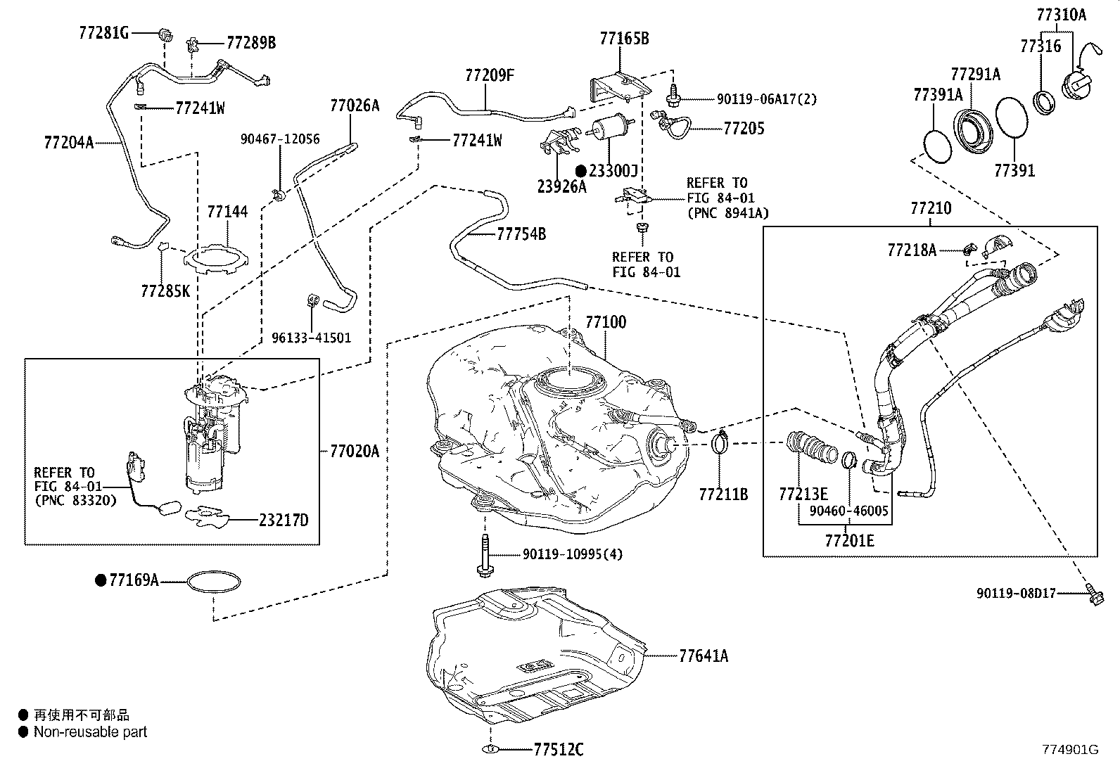 77020-02D10 TUBE ASSY, FUEL SUCTION W/PUMP & GAGE product image