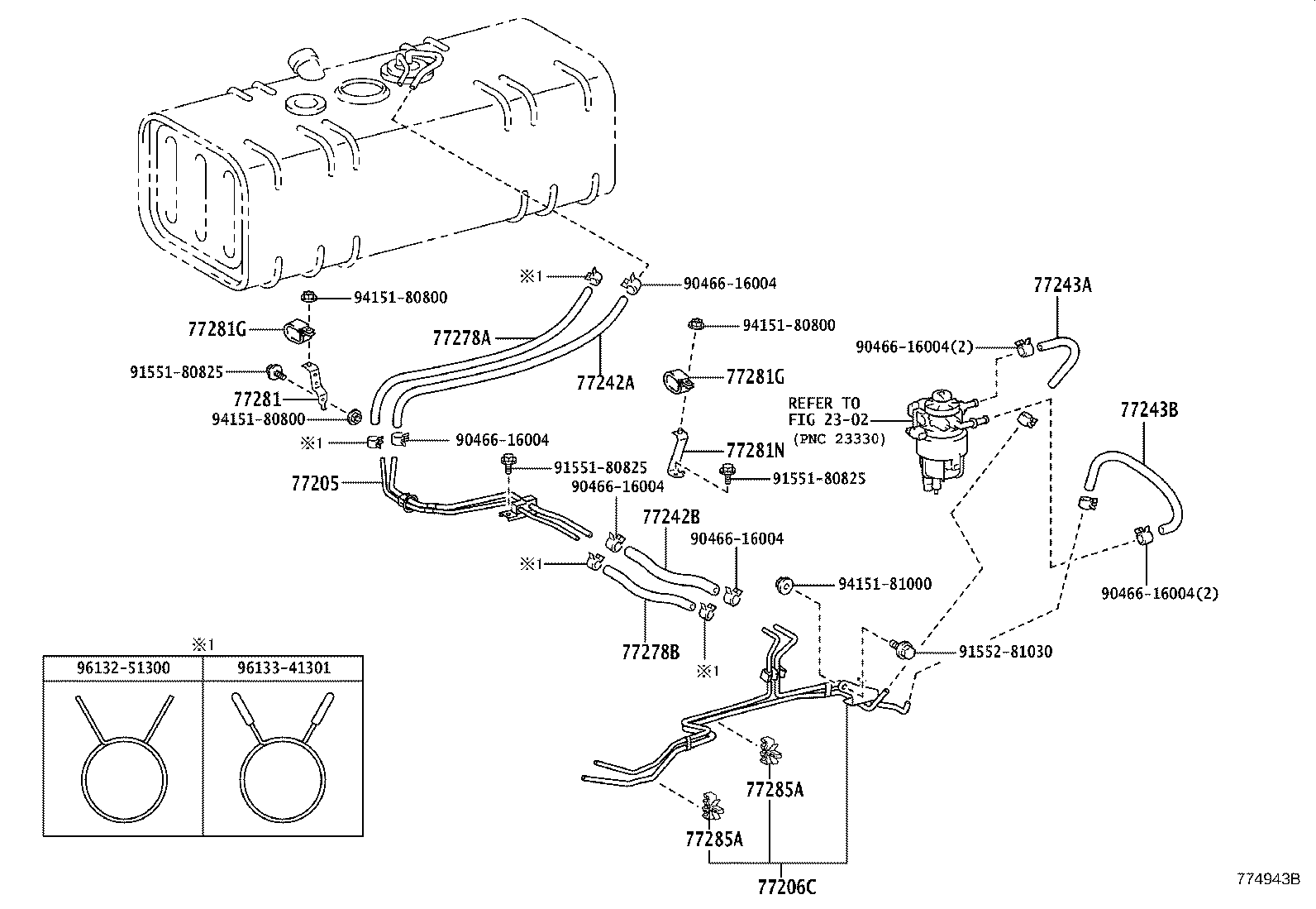 77023-60010 FILTER SUB-ASSY, FUEL SUCTION TUBE product image
