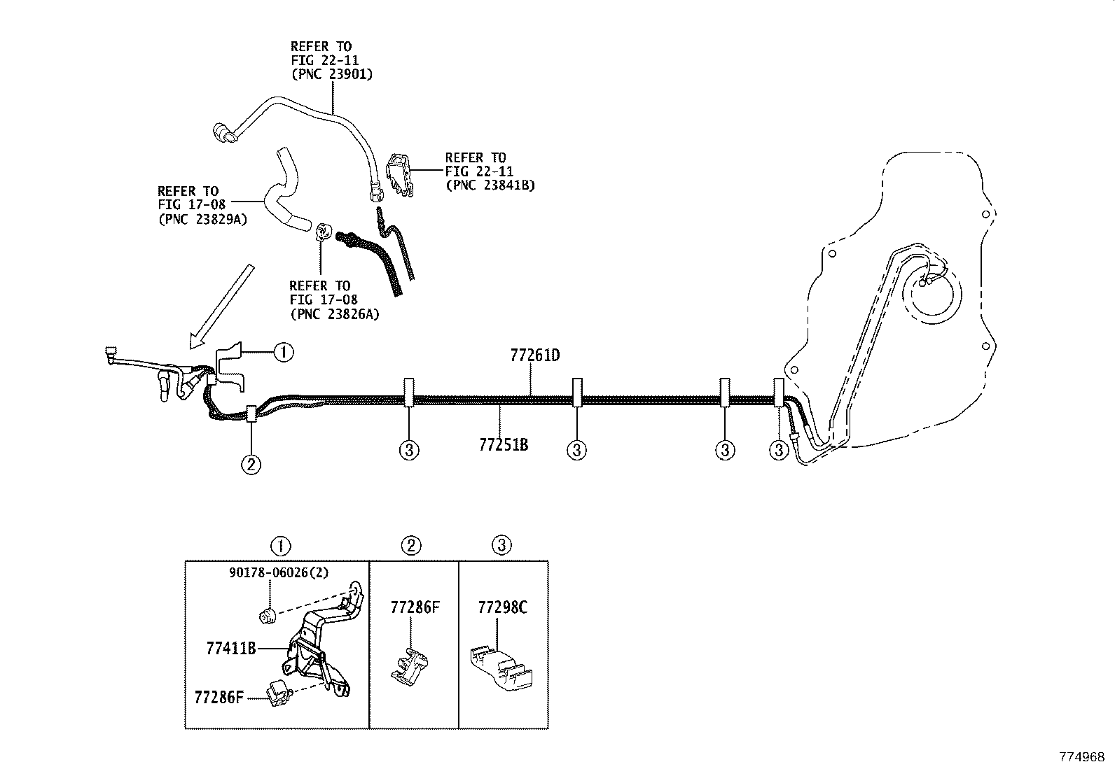 77016-F4010 TUBE SUB-ASSY, FUEL RETURN VENT product image