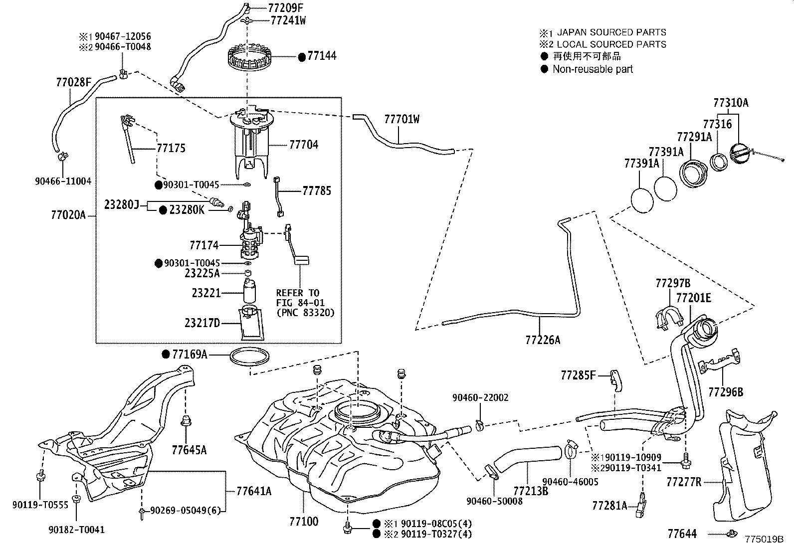 77020-0D260 TUBE ASSY, FUEL SUCTION W/PUMP & GAGE product image