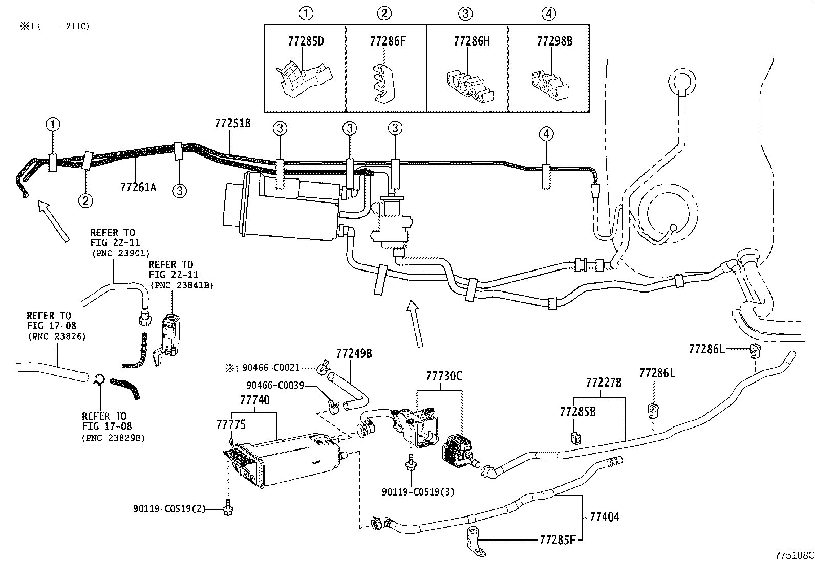 77020-0R110 TUBE ASSY, FUEL SUCTION W/PUMP & GAGE product image