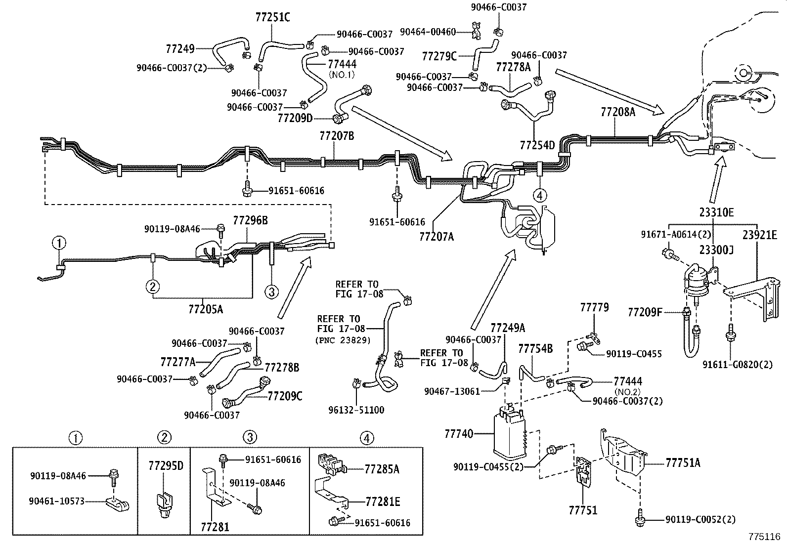 77209-0S010 TUBE SUB-ASSY, FUEL TANK MAIN product image