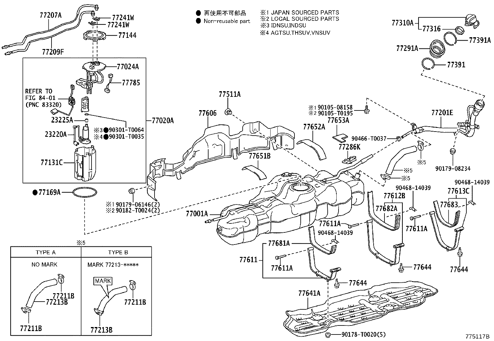 77020-0K481 TUBE ASSY, FUEL SUCTION W/PUMP & GAGE product image