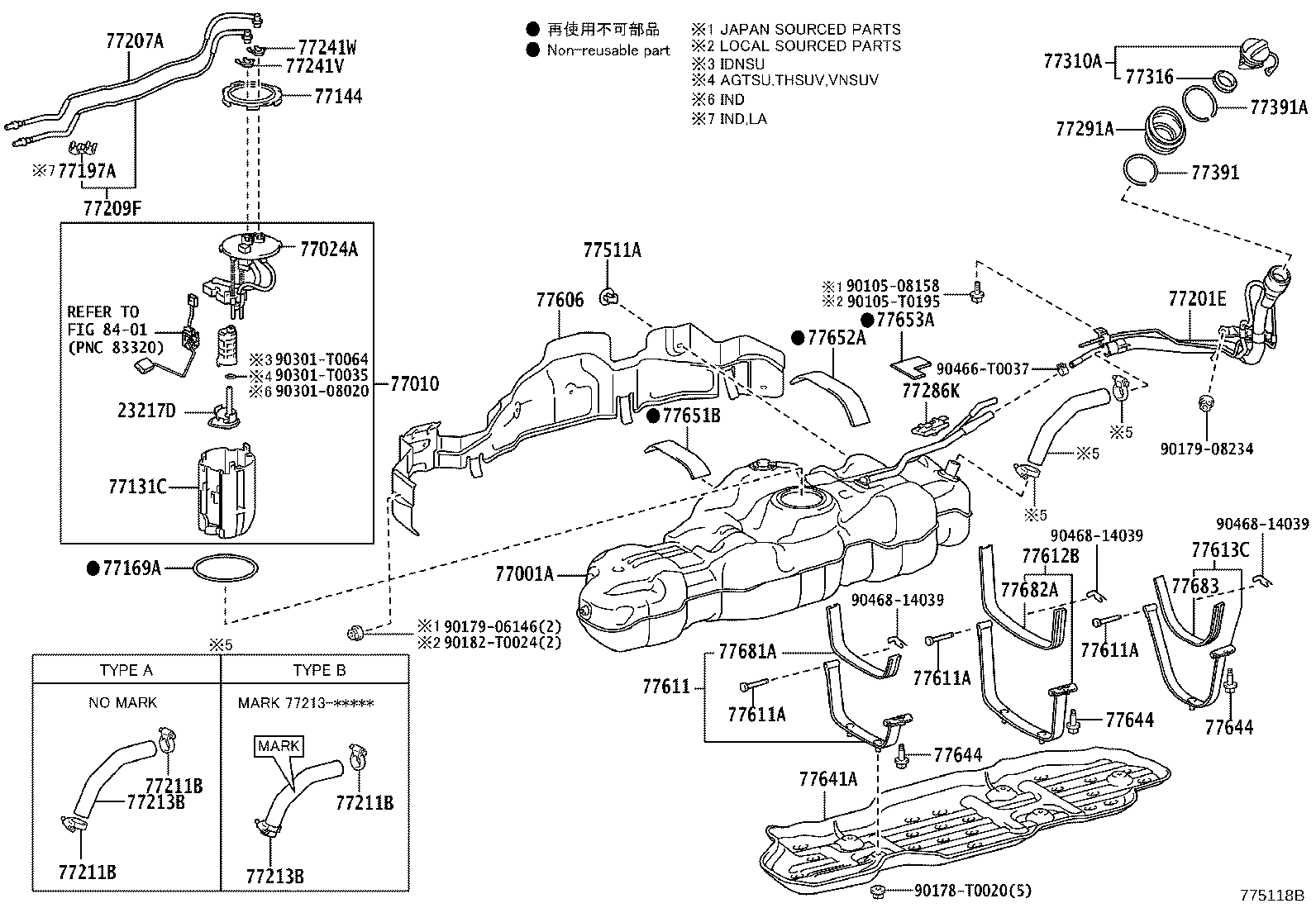 77020-0K481 TUBE ASSY, FUEL SUCTION W/PUMP & GAGE product image