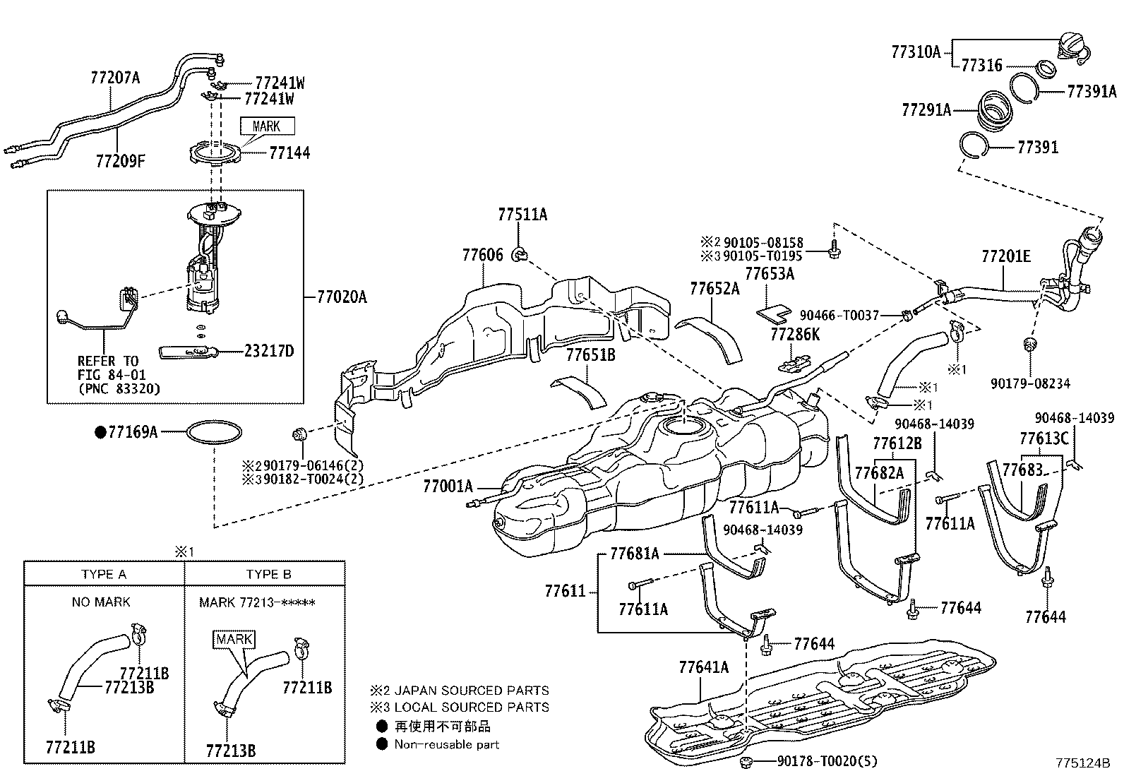 77020-0K481 TUBE ASSY, FUEL SUCTION W/PUMP & GAGE product image