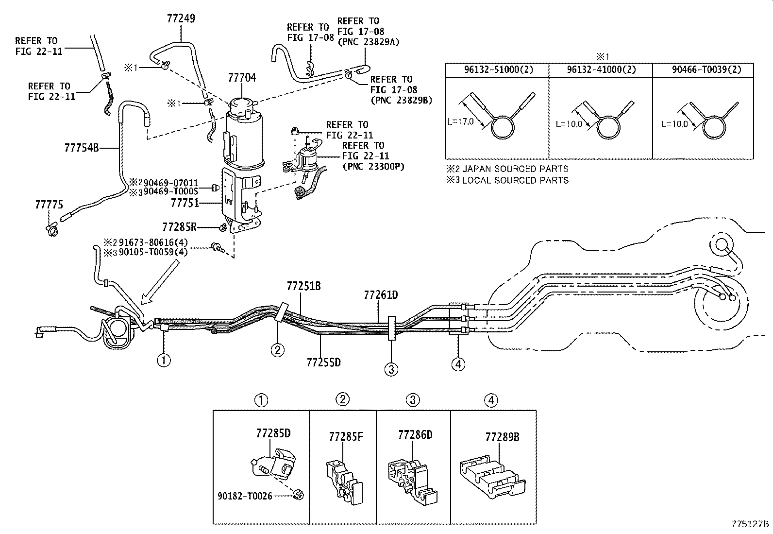 77169-0K040 GASKET, FUEL SUCTION TUBE SET product image