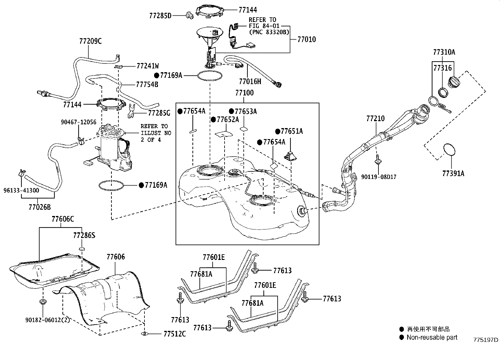77210-48640 PIPE ASSY, FUEL TANK FILLER product image