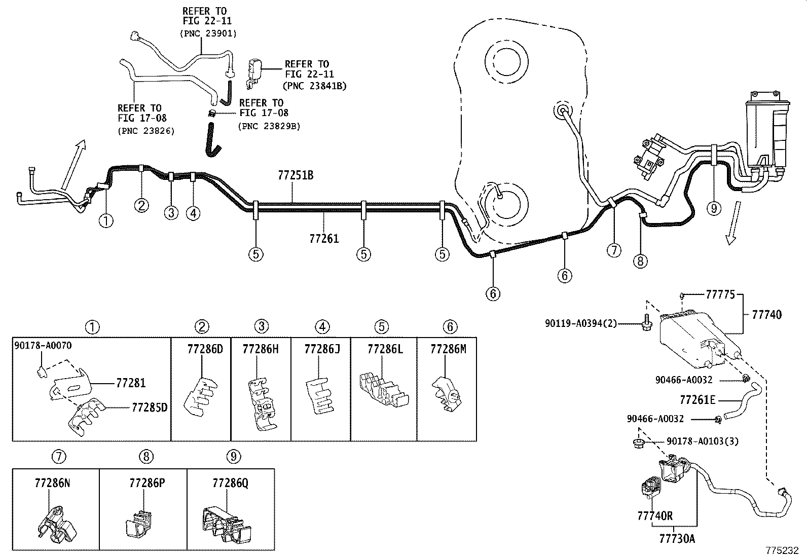 77291-07050 SHIELD, FUEL TANK FILLER PIPE product image