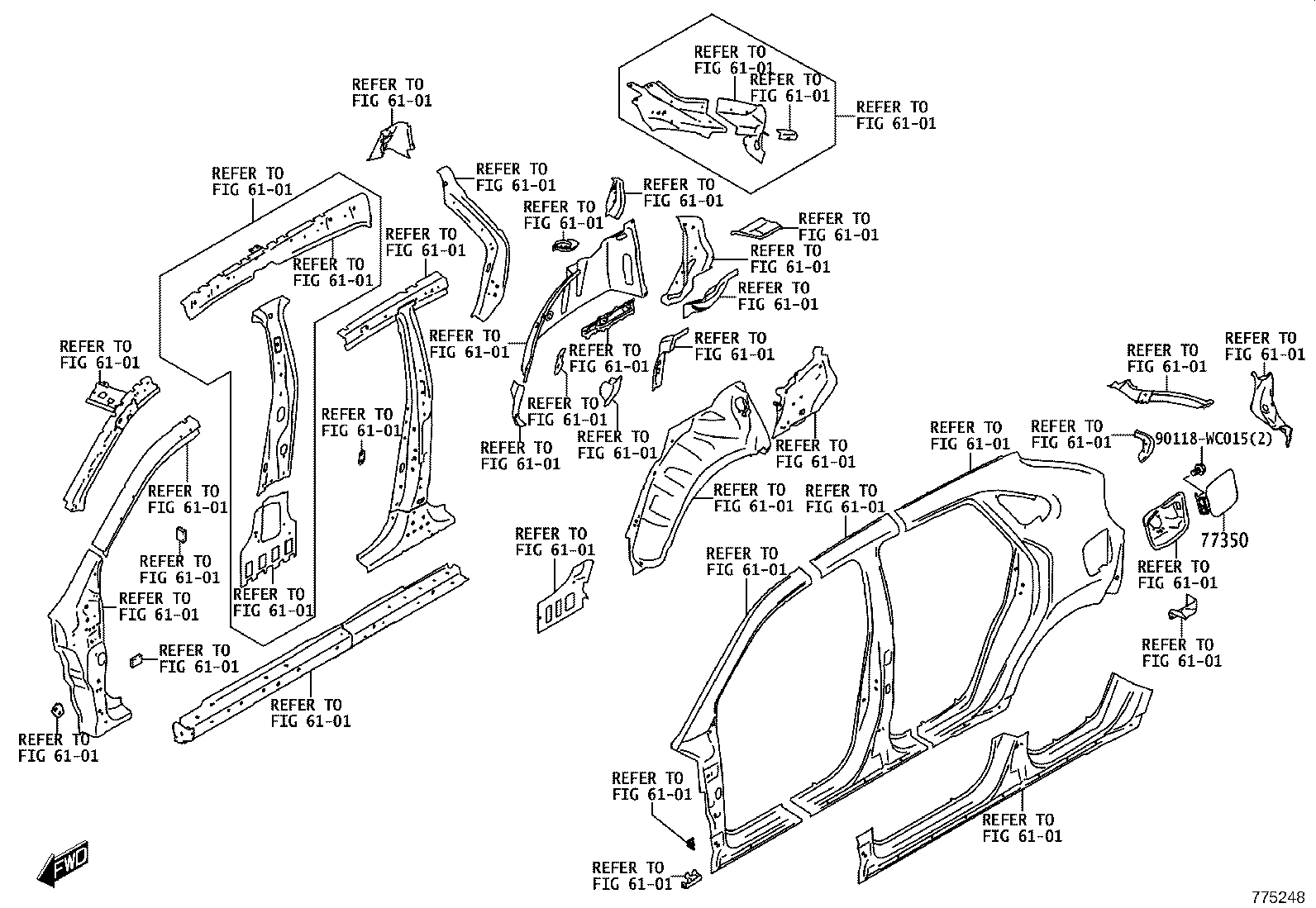 77020-WC032 TUBE ASSY, FUEL SUCTION W/PUMP & GAGE product image
