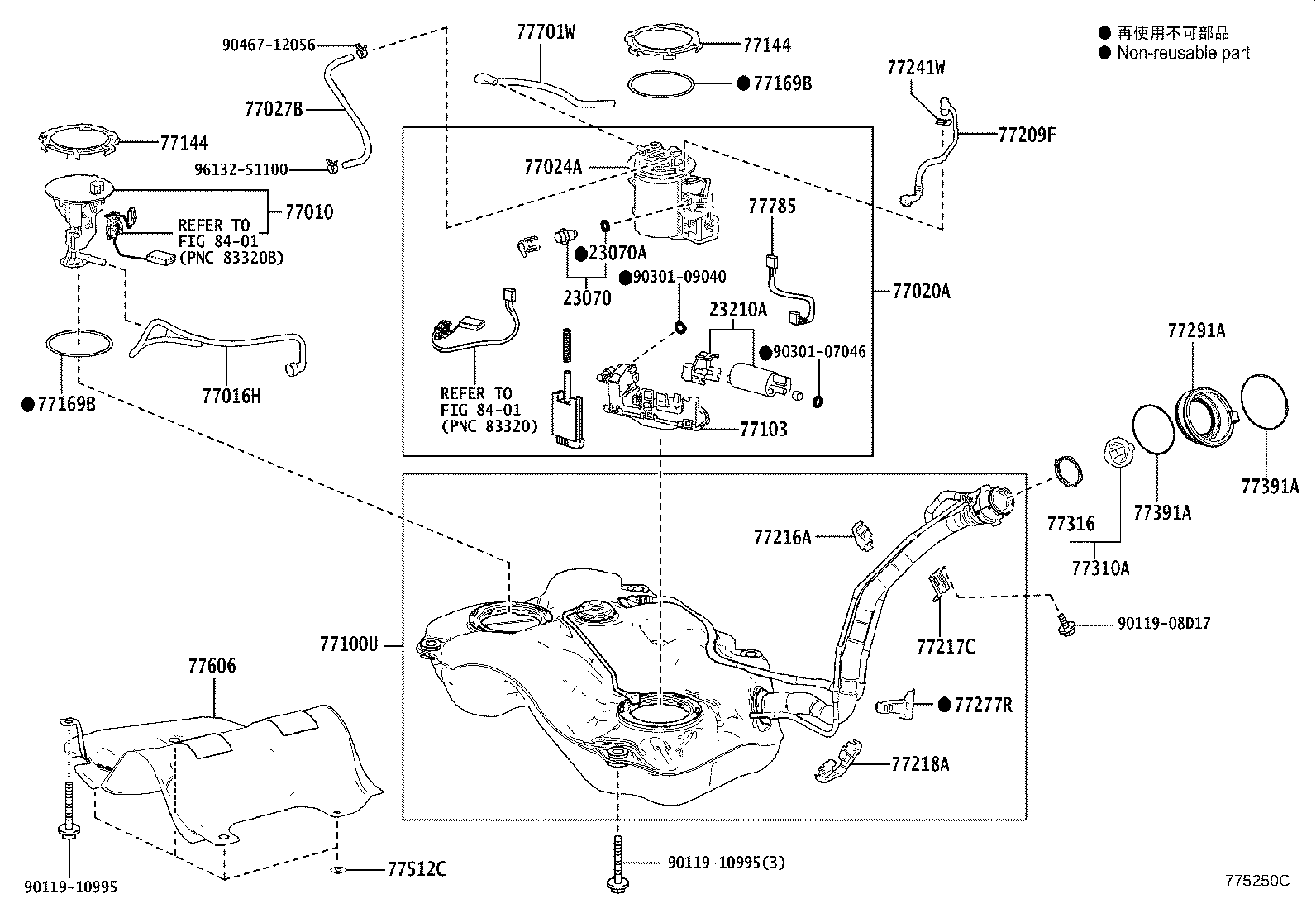 77001-52801 TANK SUB-ASSY, FUEL product image
