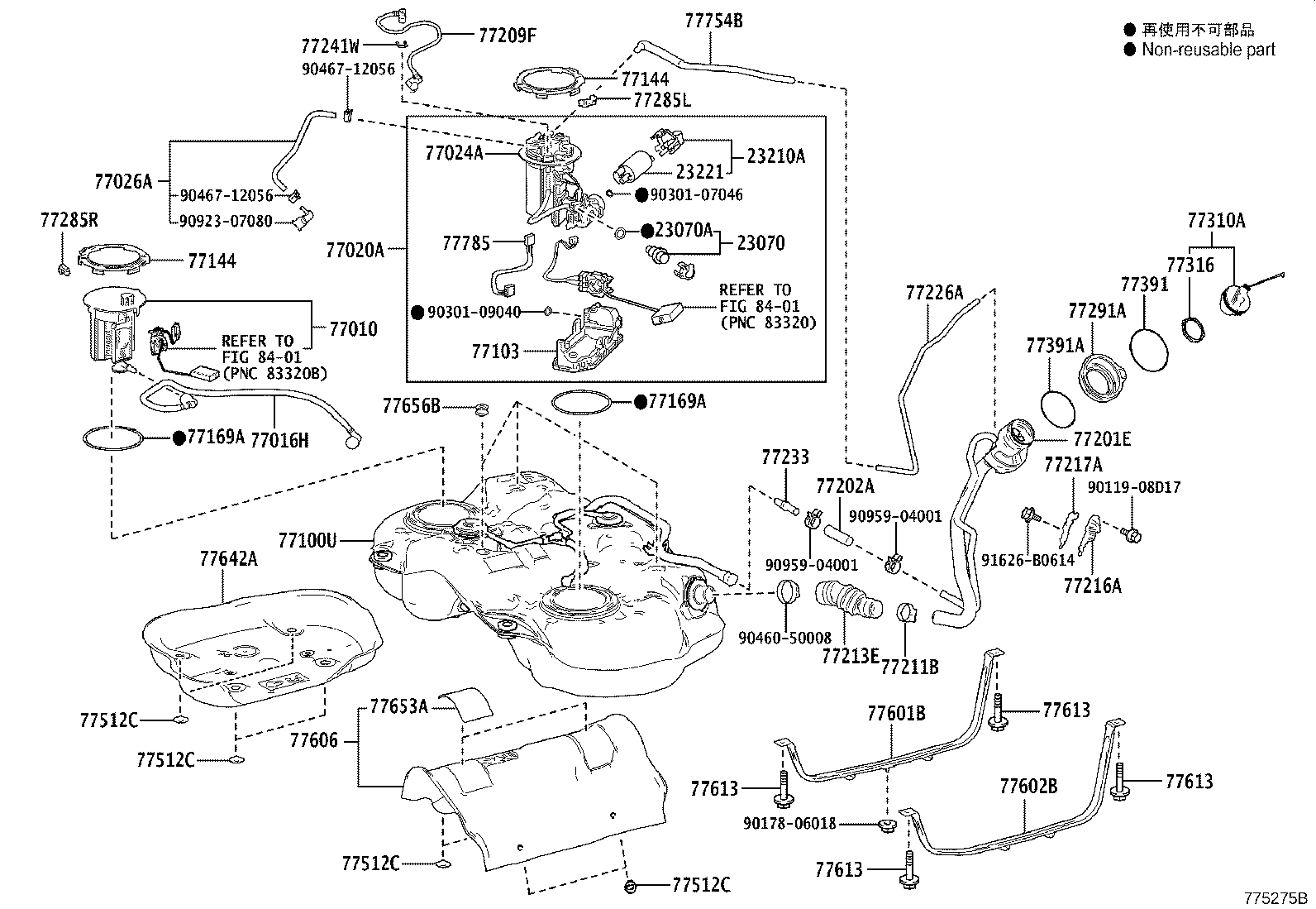 Toyota 23070-24010 VALVE ASSY, FUEL MAIN