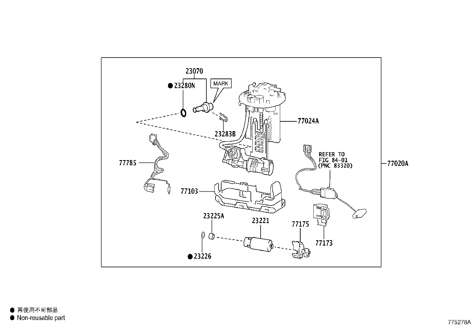 77020-06581 TUBE ASSY, FUEL SUCTION W/PUMP & GAGE product image