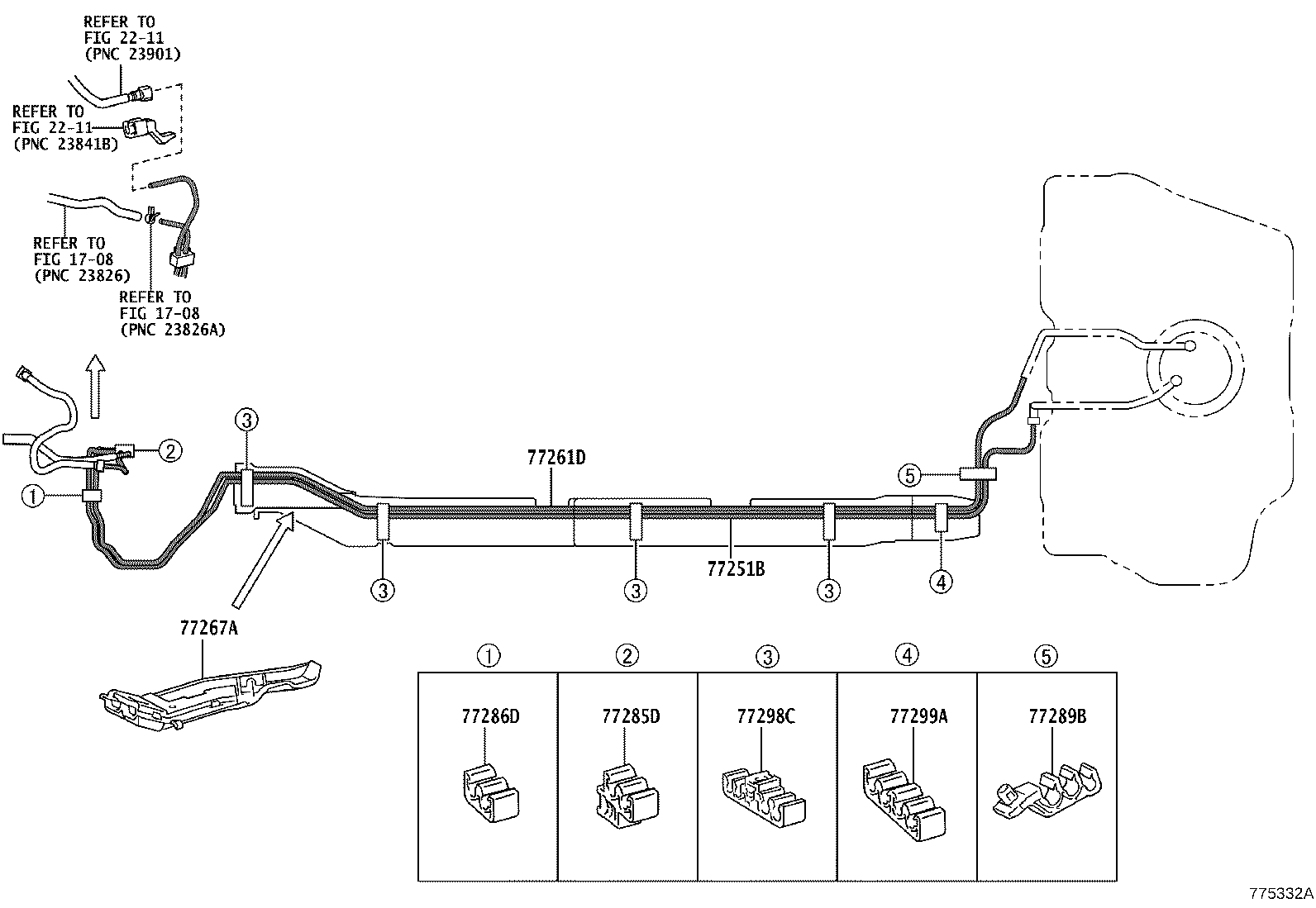 77213-52290 HOSE, FUEL TANK TO FILLER PIPE product image
