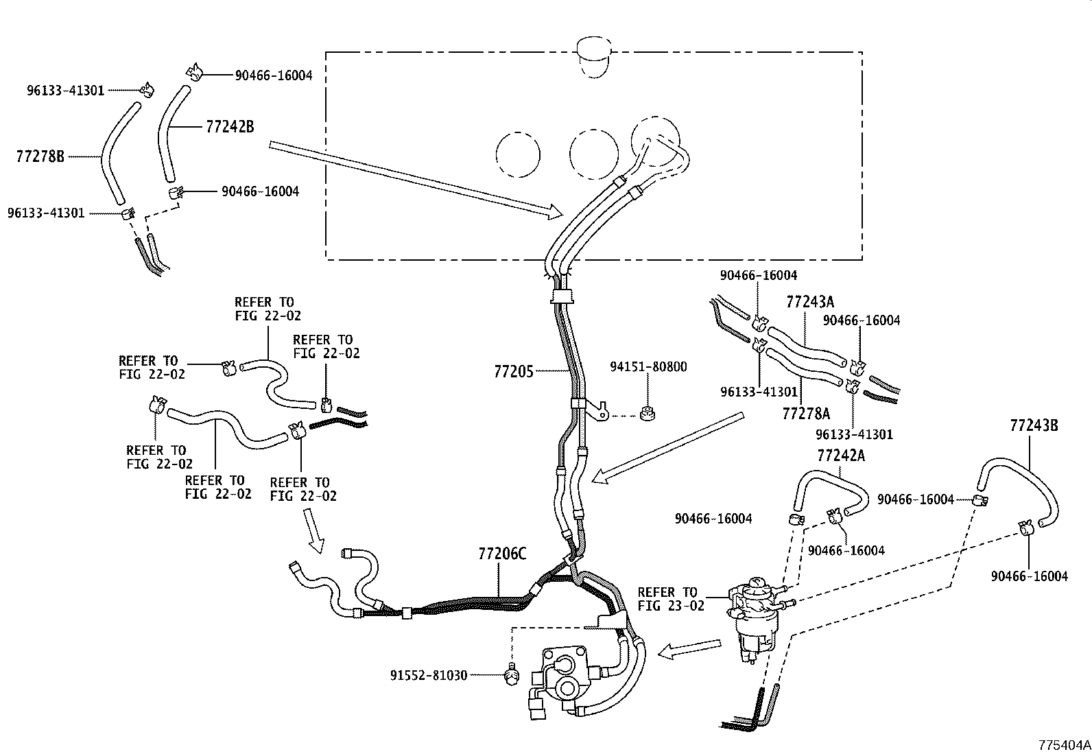 77205-37K41 TUBE SUB-ASSY, FUEL MAIN product image