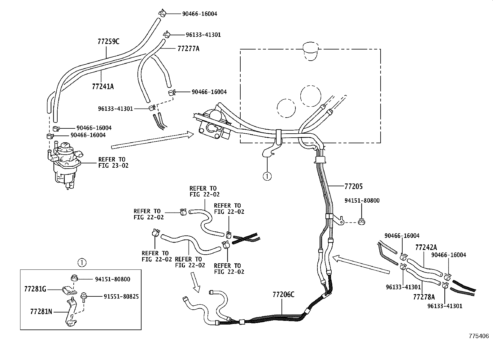 77205-37K41 TUBE SUB-ASSY, FUEL MAIN product image