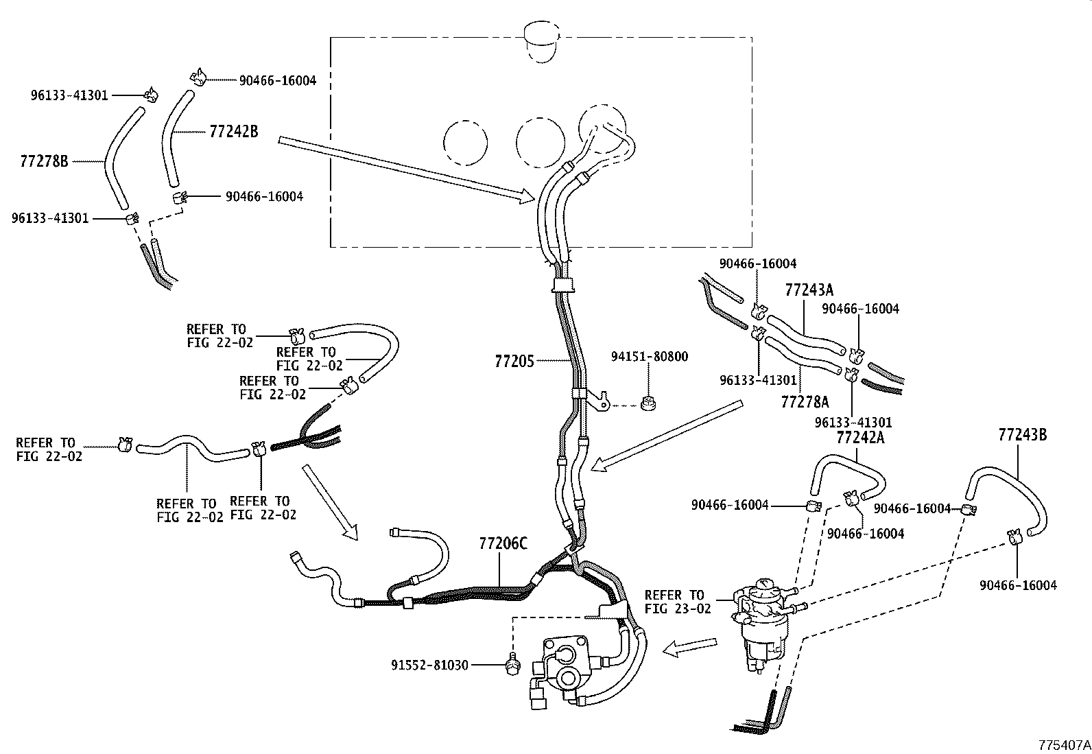 77205-37K41 TUBE SUB-ASSY, FUEL MAIN product image