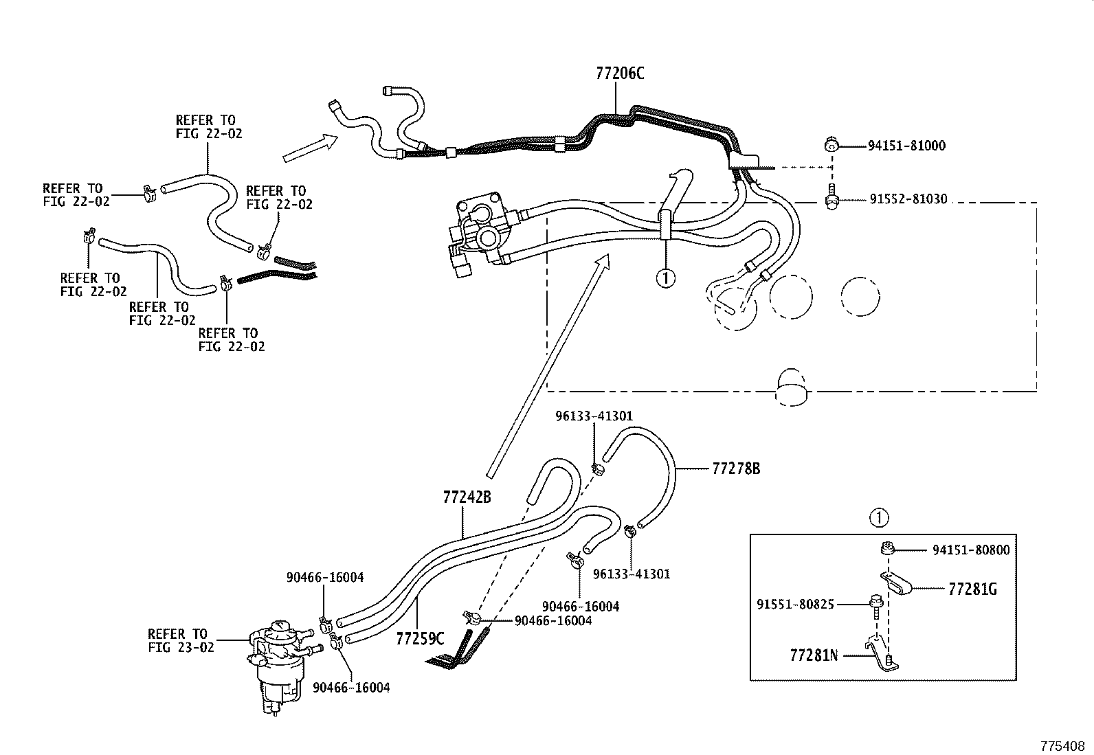 77205-37K41 TUBE SUB-ASSY, FUEL MAIN product image