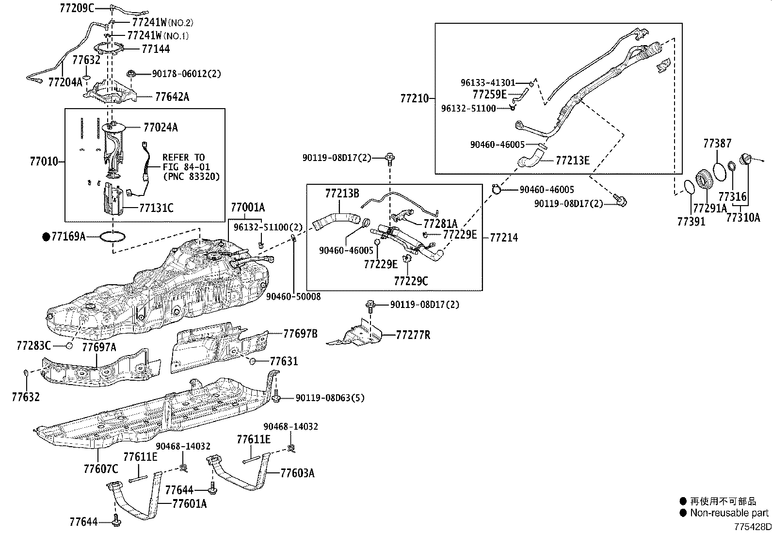 77001-60C80 TANK SUB-ASSY, FUEL product image